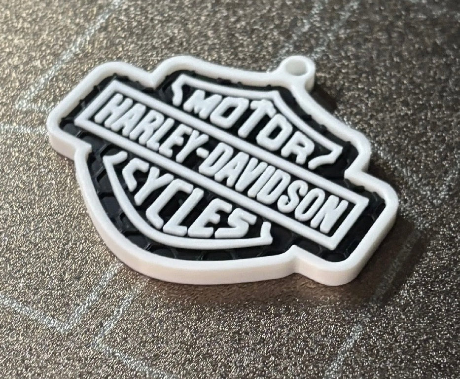 Motorcycle Bar & Shield Keychain, Harley Davidson