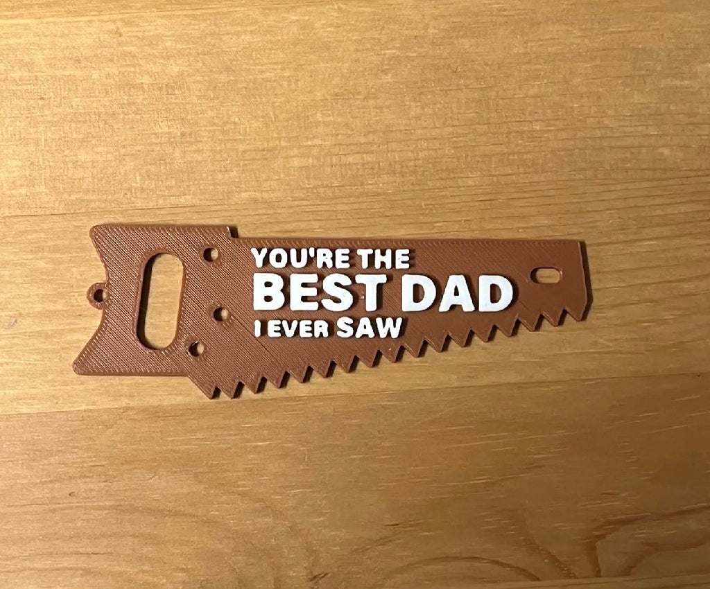 Best Dad I Ever Saw Keychain