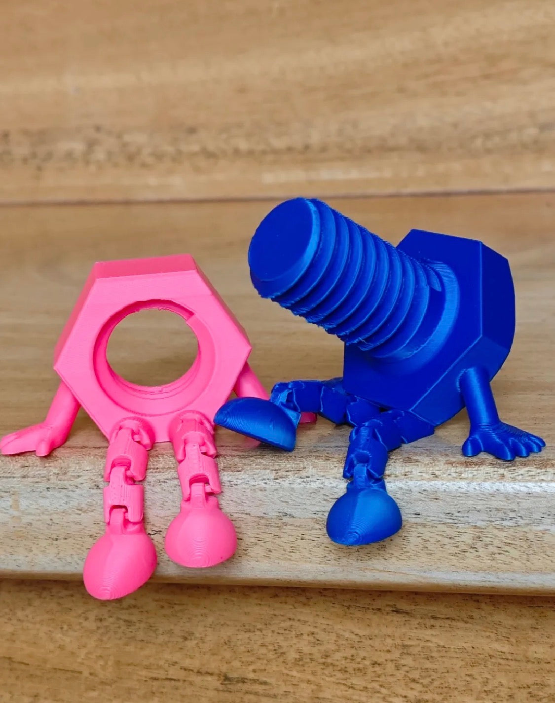 Bolt & Nut Couple Figurine Set
