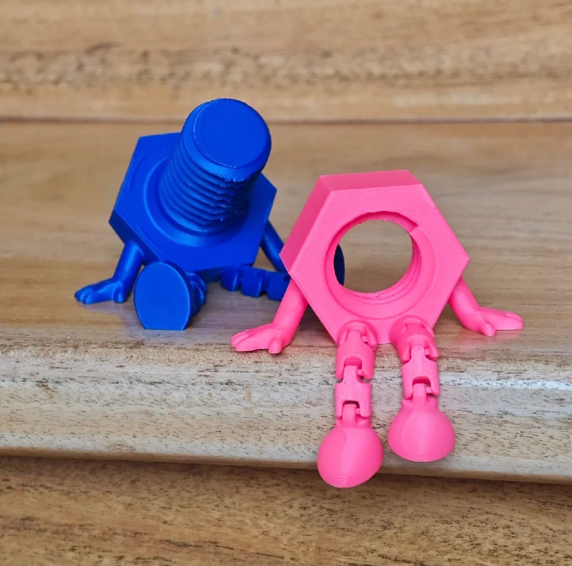 Bolt & Nut Couple Figurine Set