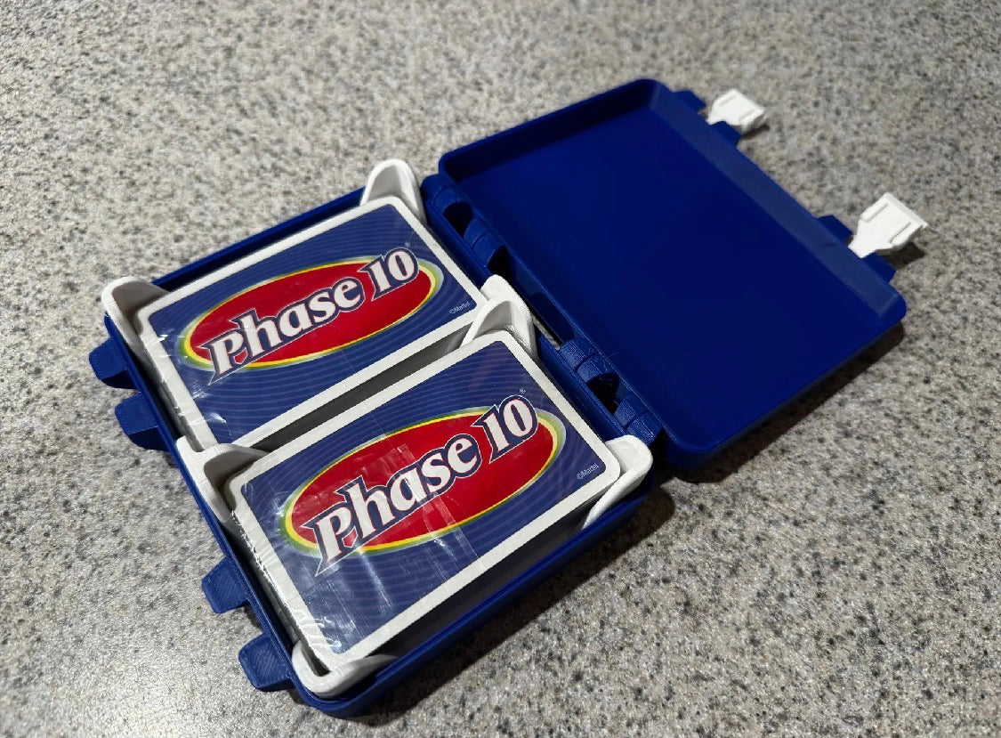 3D Printed Card Game Storage Case, Phase 10