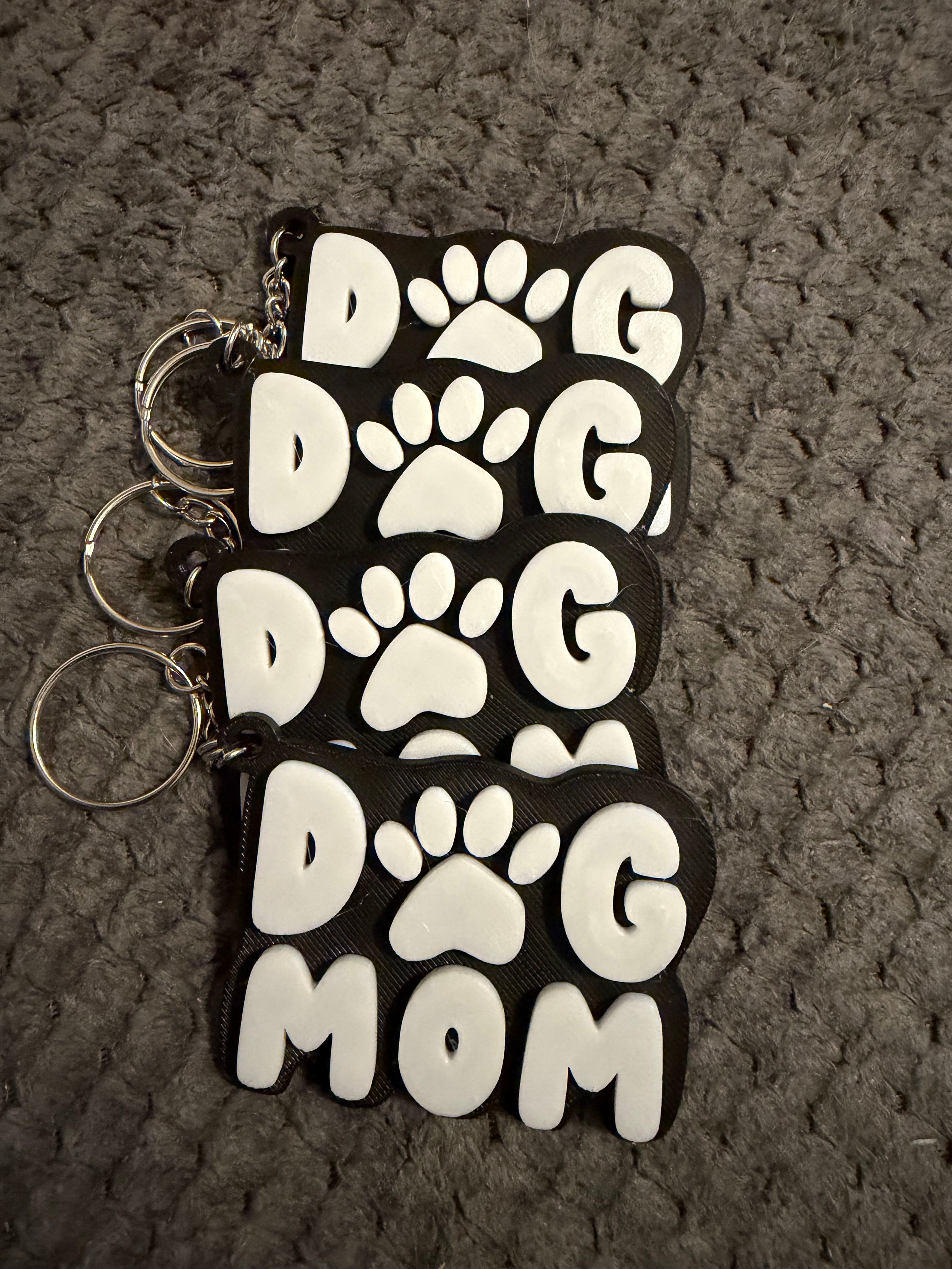Dog Mom Keychain