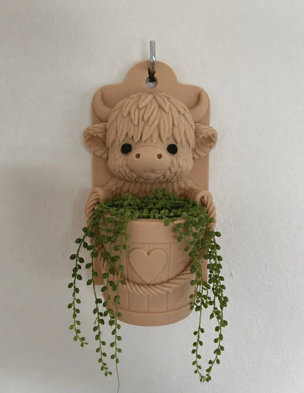 Highland Cow Wall Planter