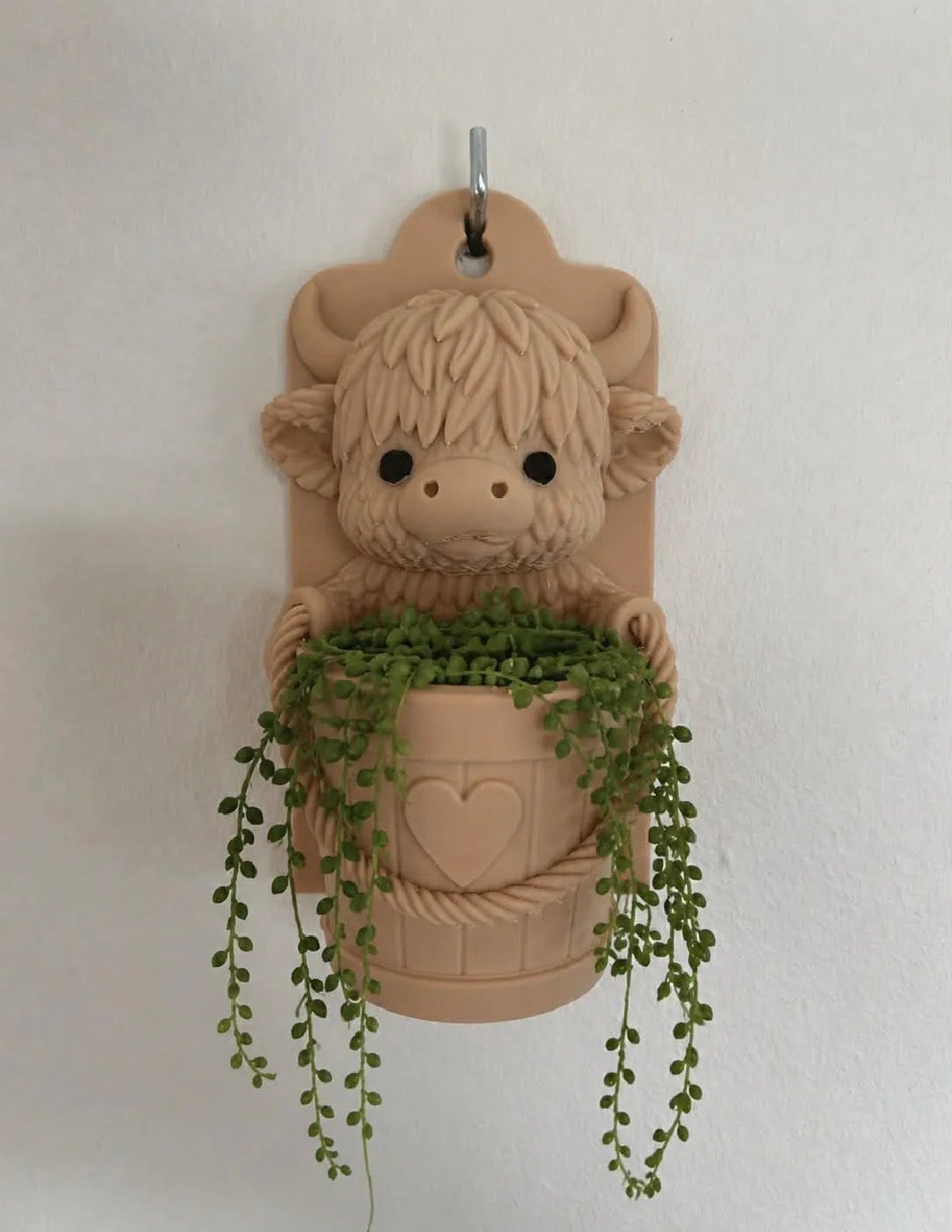 Highland Cow Wall Planter