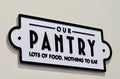 3D Printed Our Pantry Sign - Lots of Food, Nothing to Eat