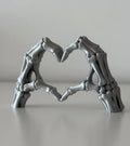 3D Printed Skeleton Heart Hands Figurine