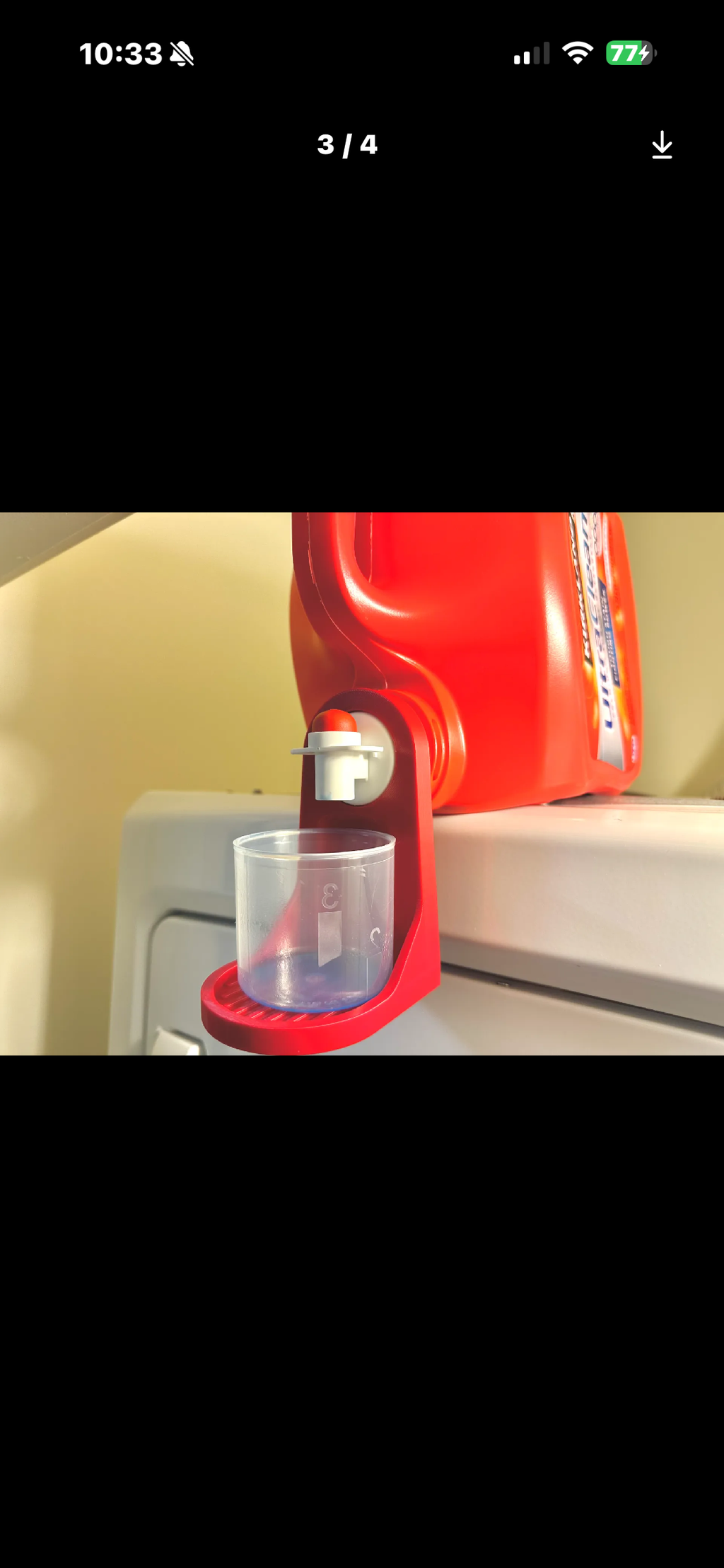 3D Printed Laundry Detergent Drip Catcher with Cup Holder