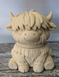 Highland Cow Cookie Jar