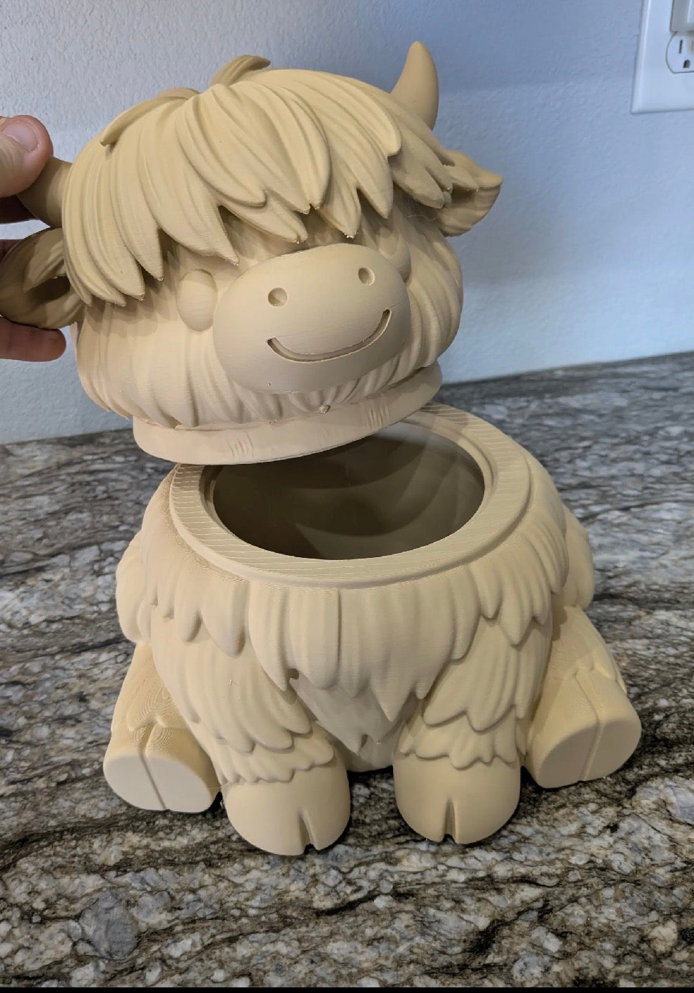 Highland Cow Cookie Jar