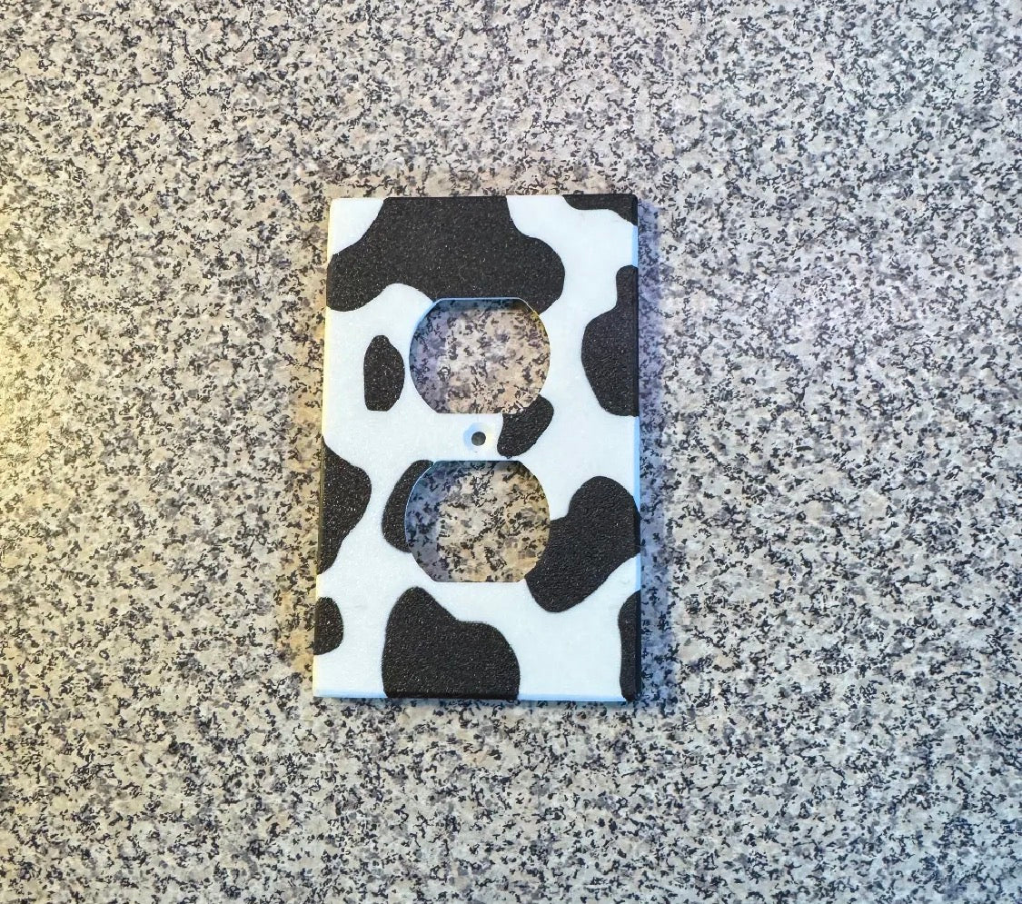 Cow Print Outlet Cover