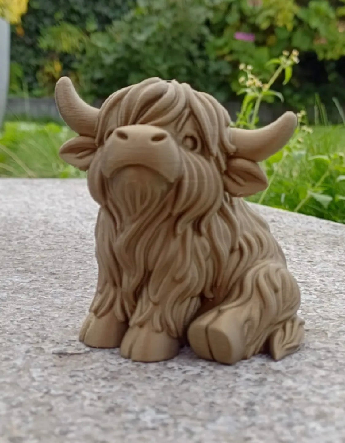 Baby Highland Cow Figurine