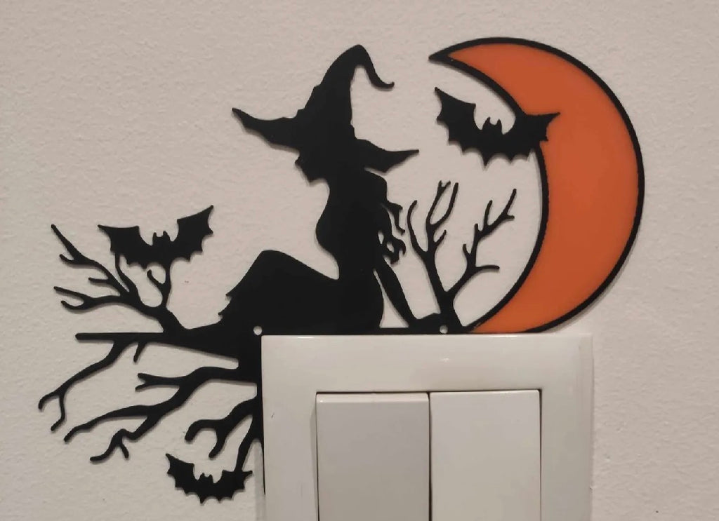 Halloween Witch Light Switch Decoration