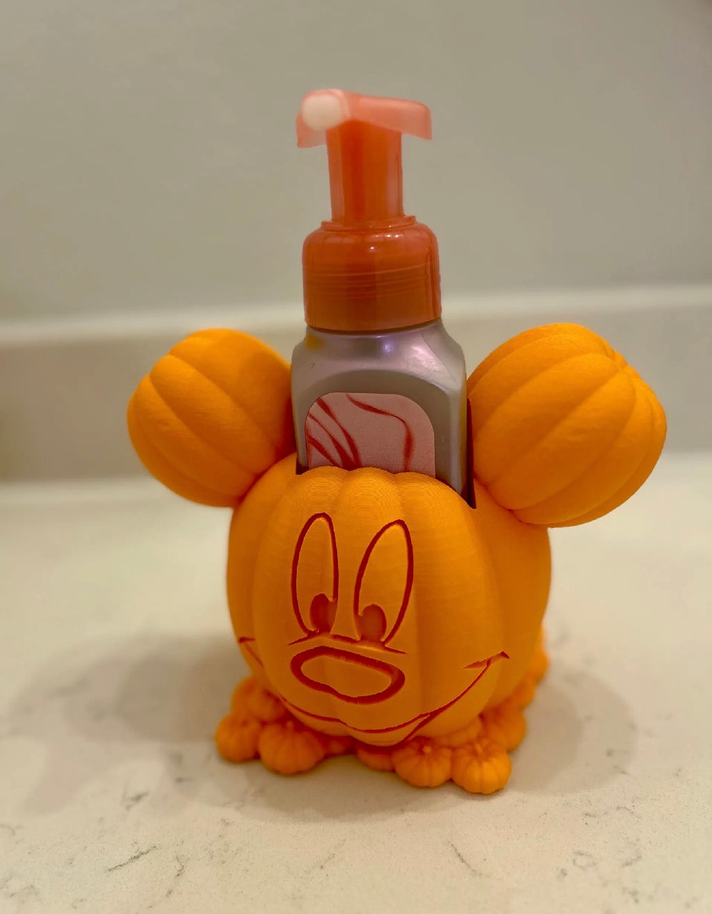 Round-Eared Pumpkin Soap Dispenser Holder