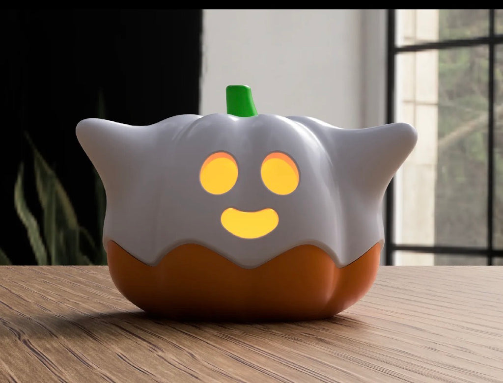 Ghost Pumpkin Tea Light Holder