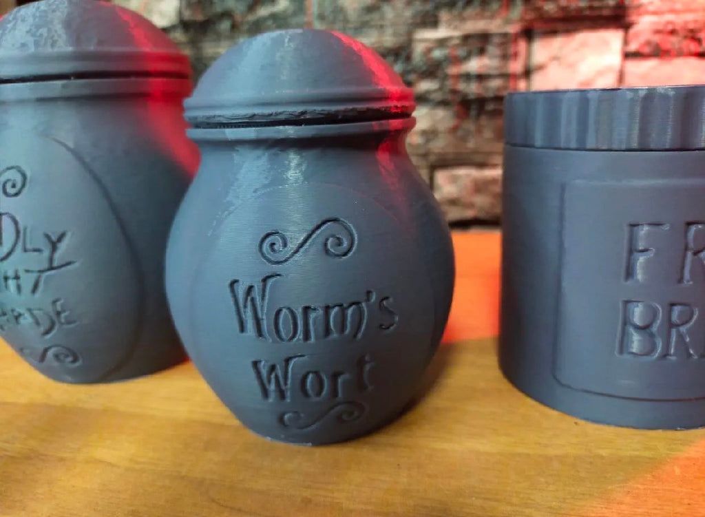 Spooky Apothecary Potion Jar Set — Set of 3