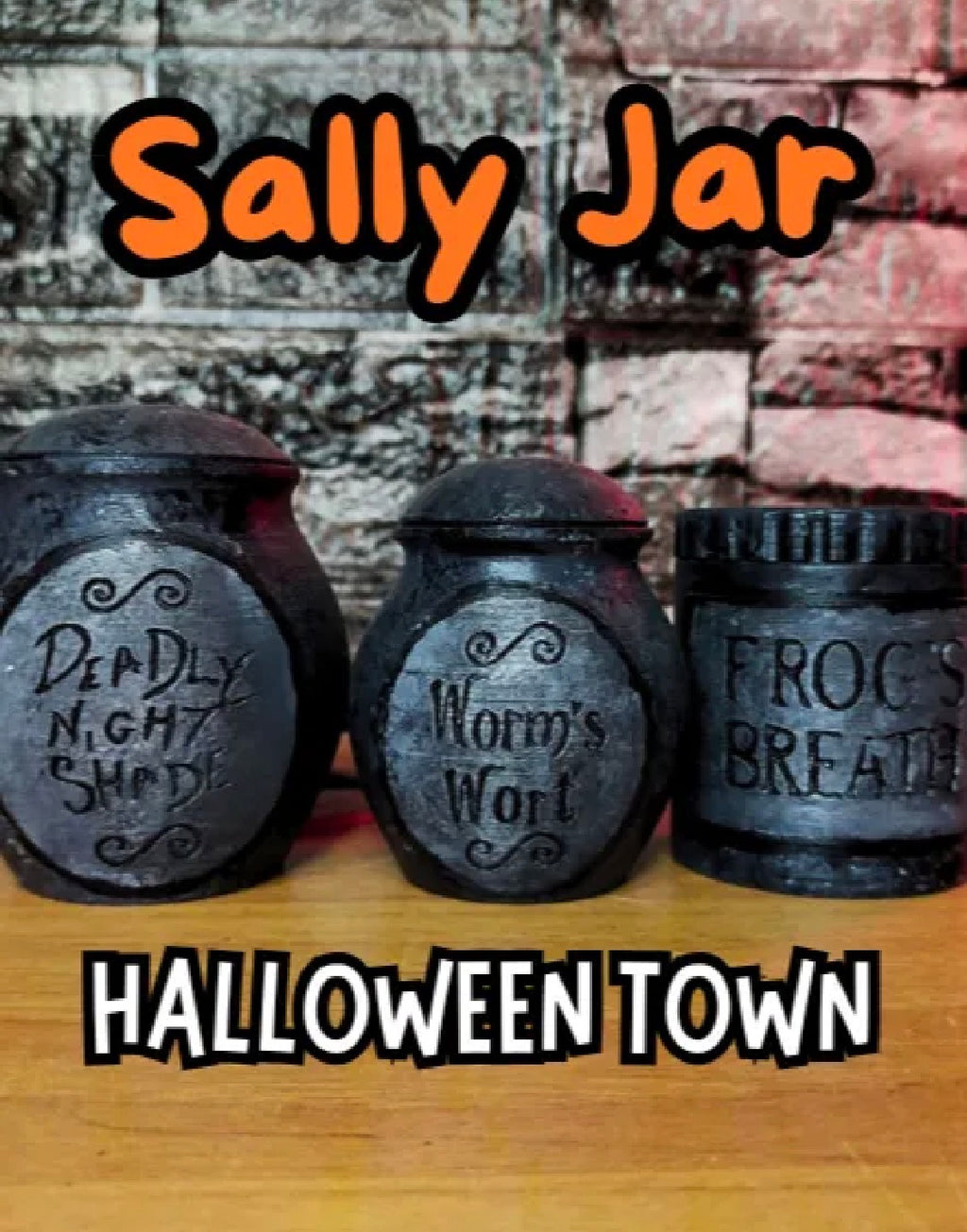 Spooky Apothecary Potion Jar Set — Set of 3