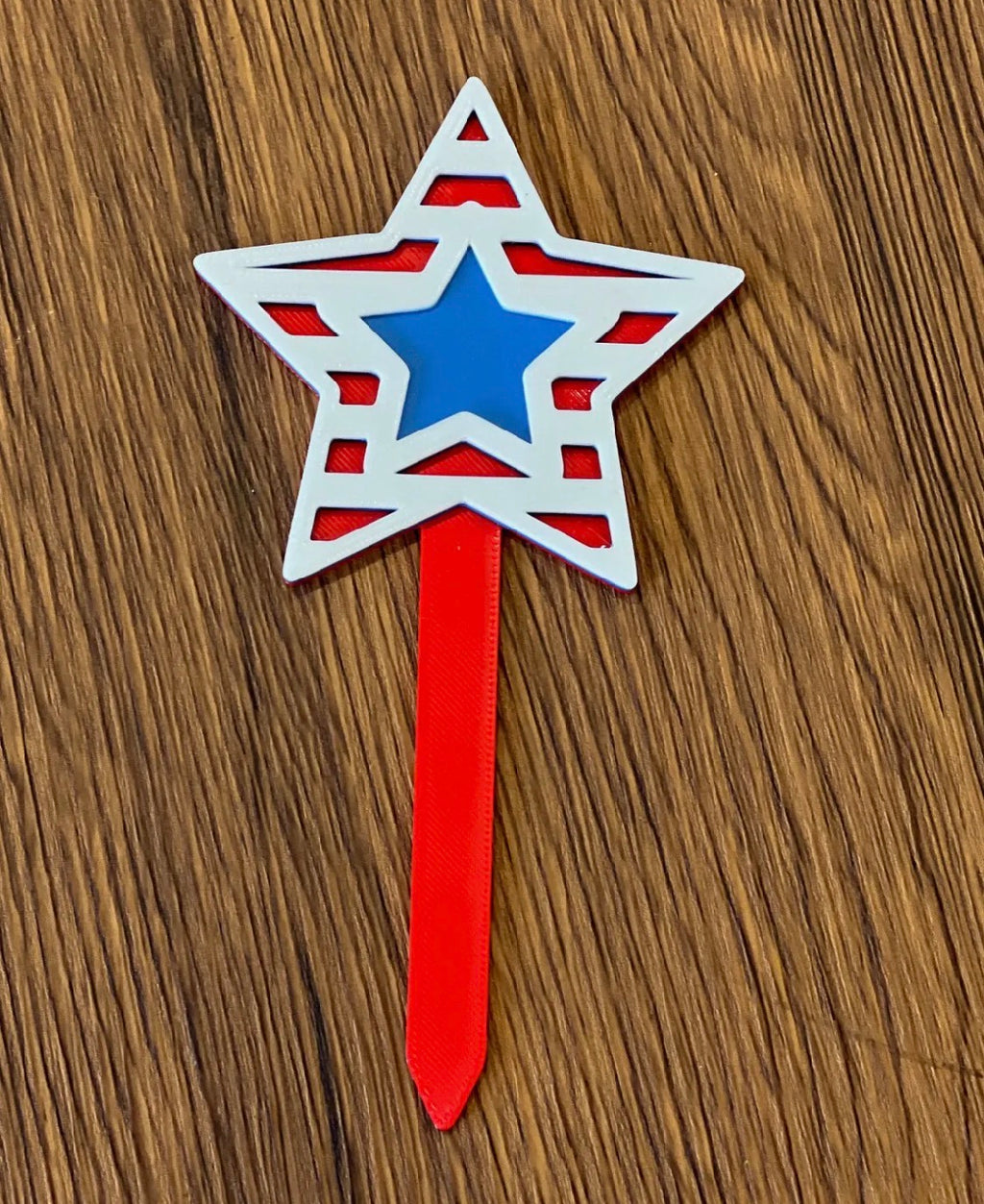4th of July Patriotic Garden Stakes — Set of 7