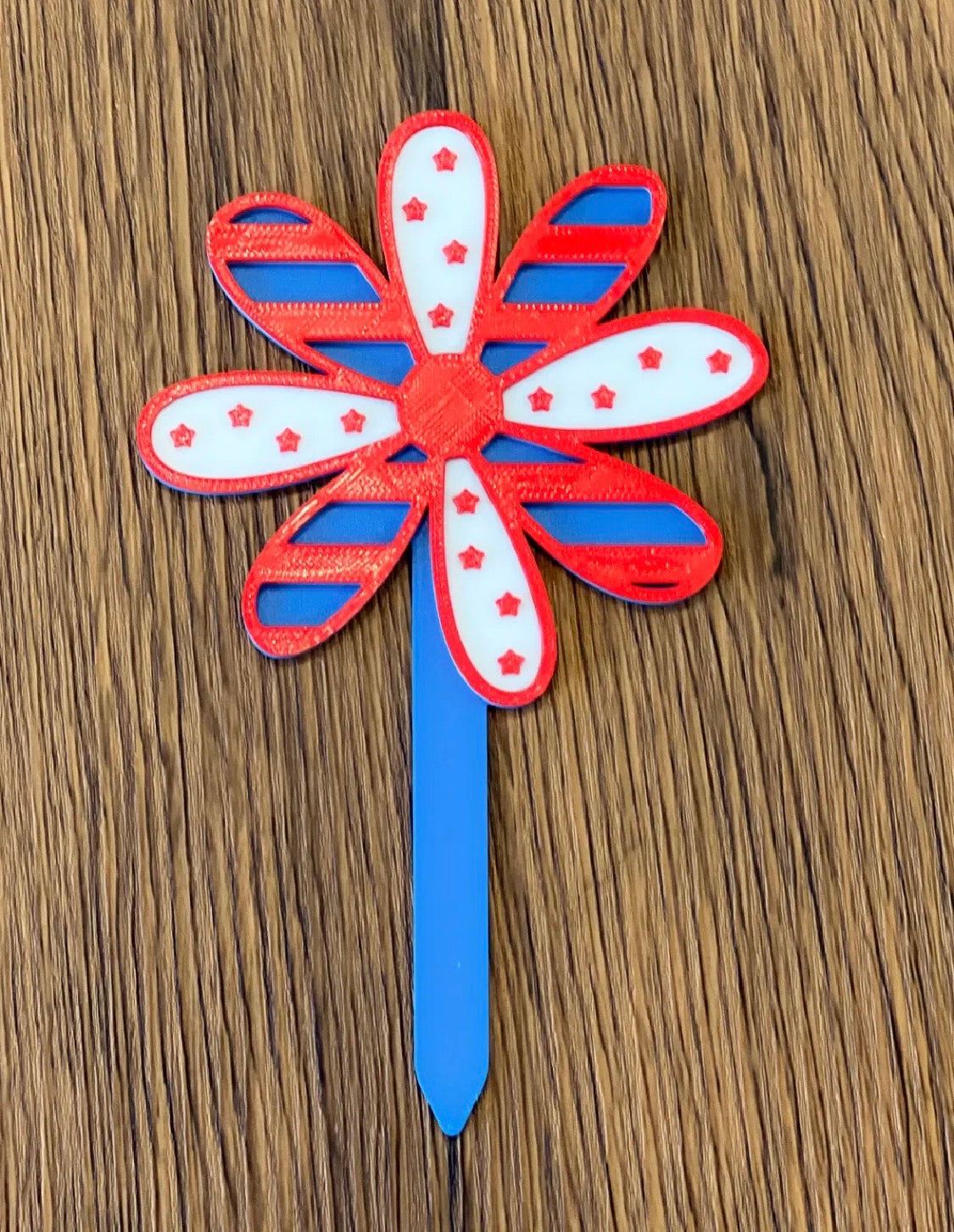 4th of July Patriotic Garden Stakes — Set of 7