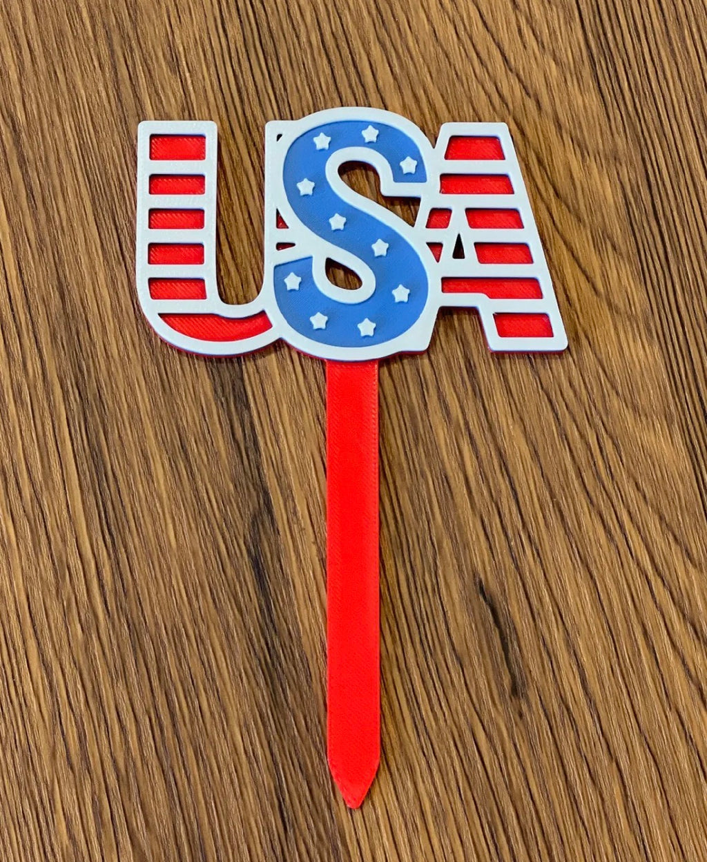 4th of July Patriotic Garden Stakes — Set of 7
