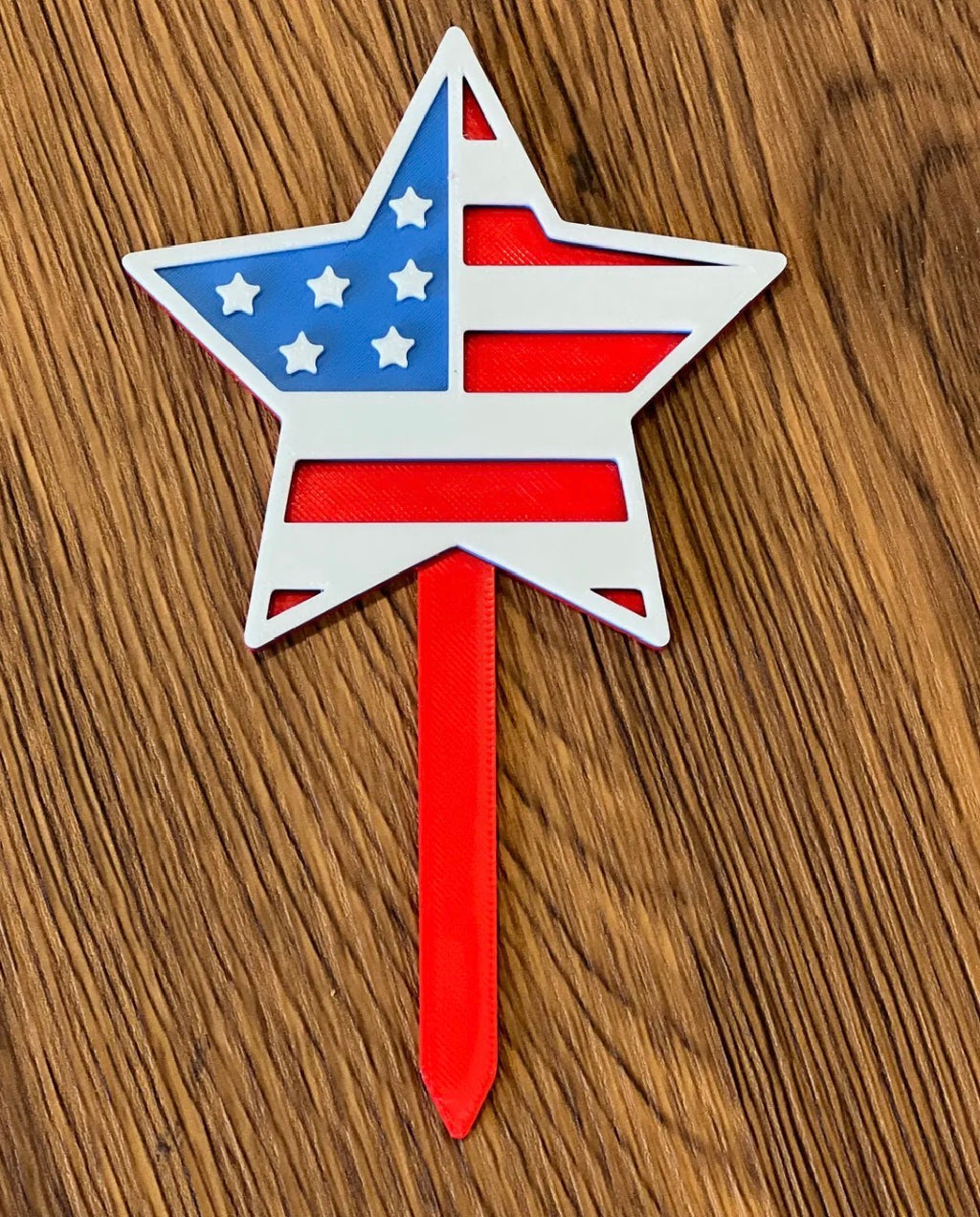 4th of July Patriotic Garden Stakes — Set of 7