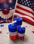 Patriotic Firecracker Candle Set — Set of 3