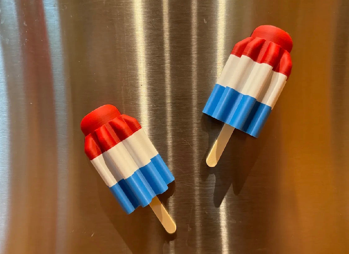 Patriotic Popsicle Refrigerator Magnet