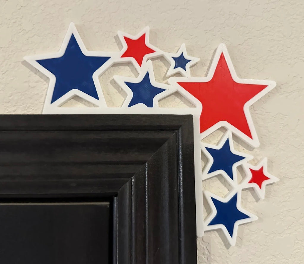Patriotic Star Door Corner Decoration