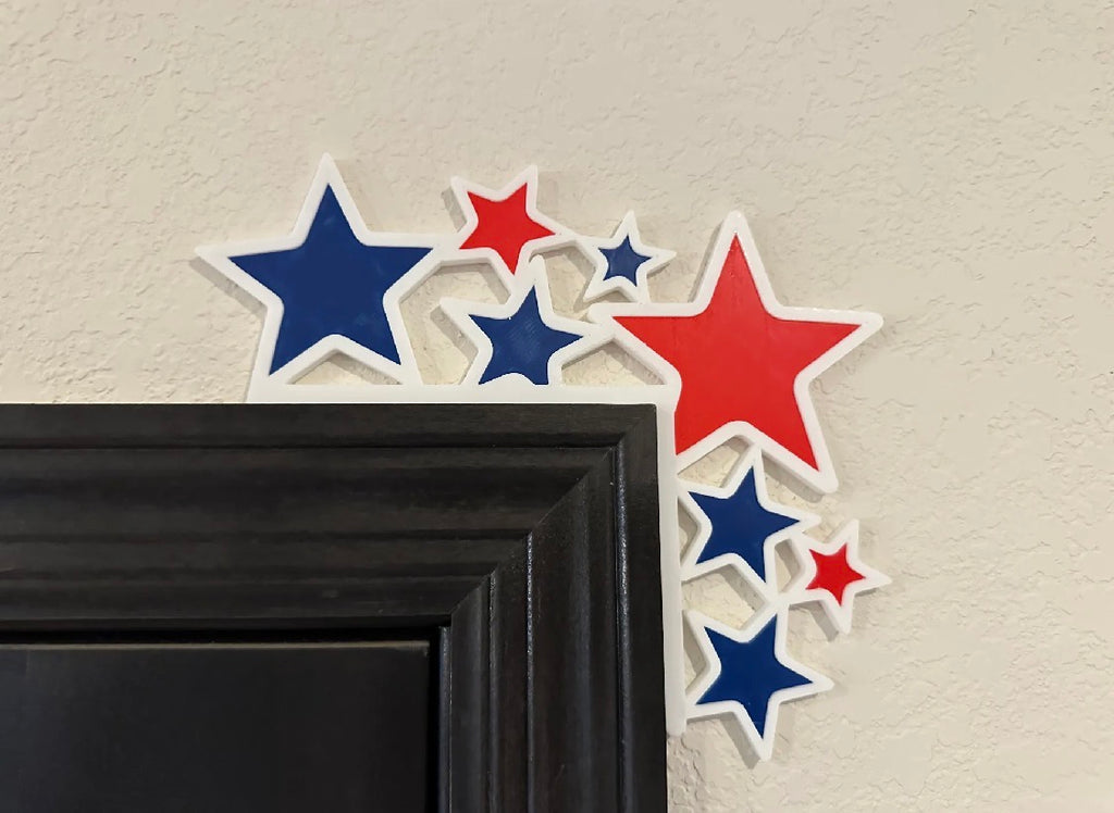Patriotic Star Door Corner Decoration