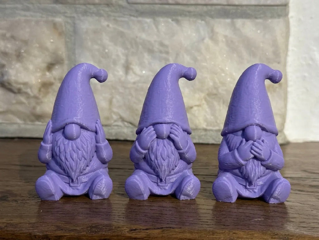 Hear, See & Speak No Evil Gnomes — Set of 3