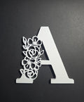 Floral Initial Letter — 3D Printed Wall Decor (A–Z)