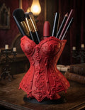 Gothic Corset Makeup Brush & Pen Holder