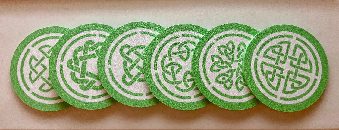 Celtic Knot Coaster Set with Case