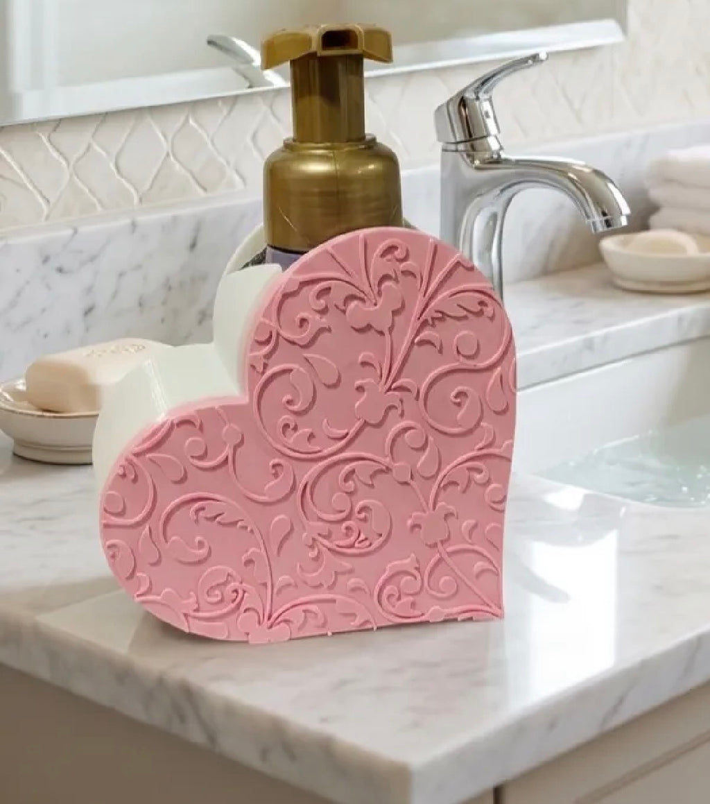Floral Heart Bath & Body Works Soap Holder