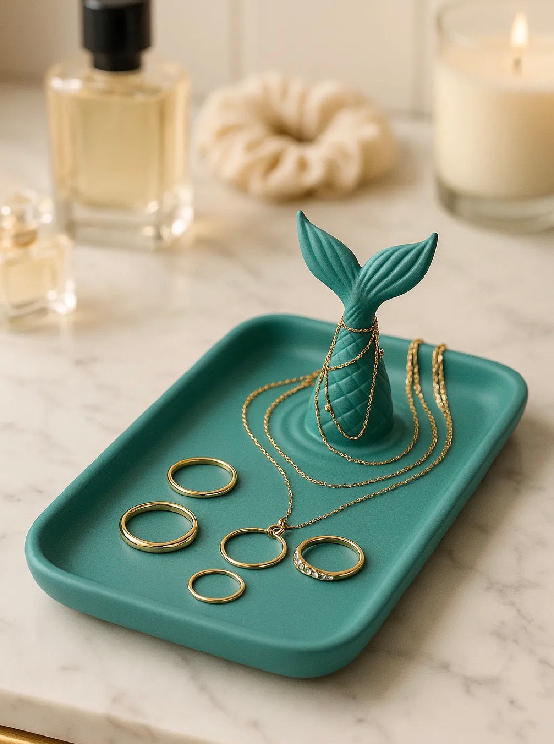Mermaid Tail Trinket Dish & Jewelry Tray