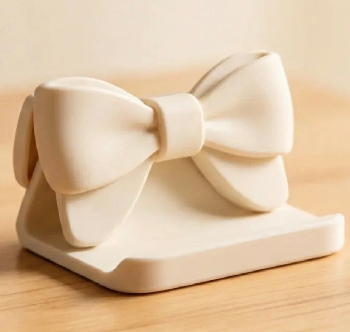 Bow Phone Stand — Coquette Aesthetic Phone Holder