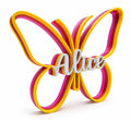 Personalized Butterfly Name Sign — Custom 3D Printed Decor