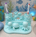 Ocean Scene Kids Toothbrush Holder — 3D Printed Bathroom Organizer