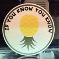 "If You Know You Know" Upside Down Pineapple Sign — 3D Printed