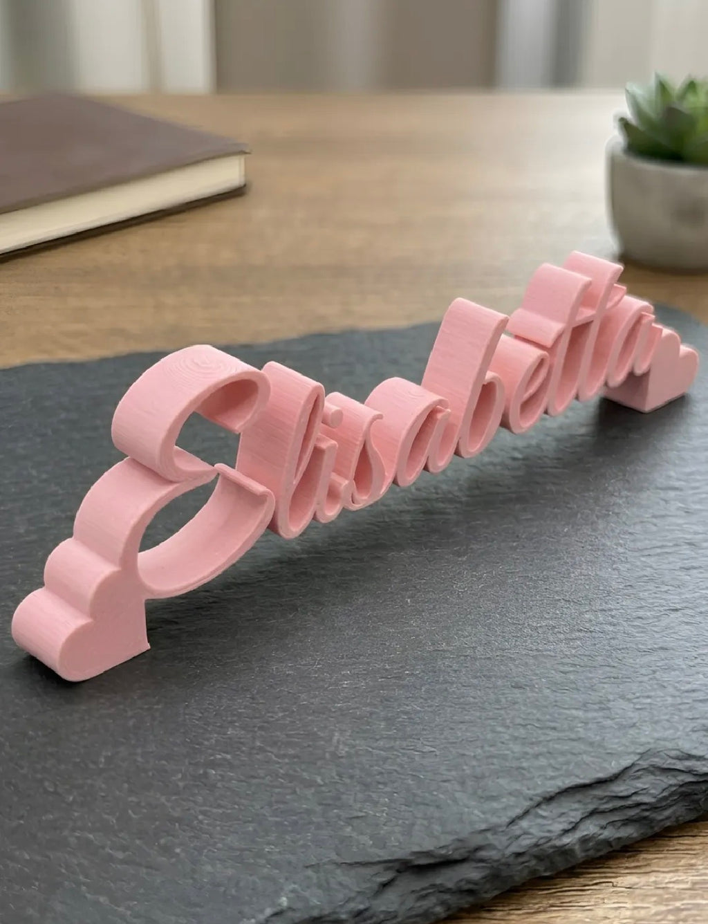 3D Printed Custom Name Plate — Personalized Any Name & Color