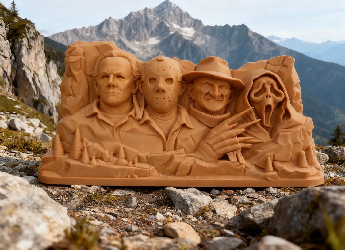 Mount Horrormore Horror Icon Sculpture