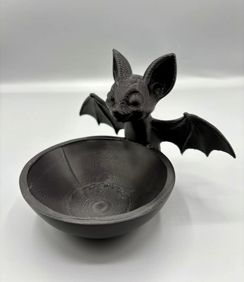 Bat Candy Bowl | Halloween Treat Dish & Desk Organizer