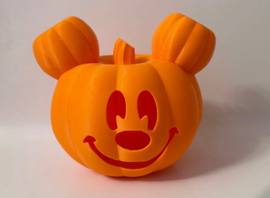 Pumpkin Mouse Head Tea Light Holder | Halloween Candle Decor