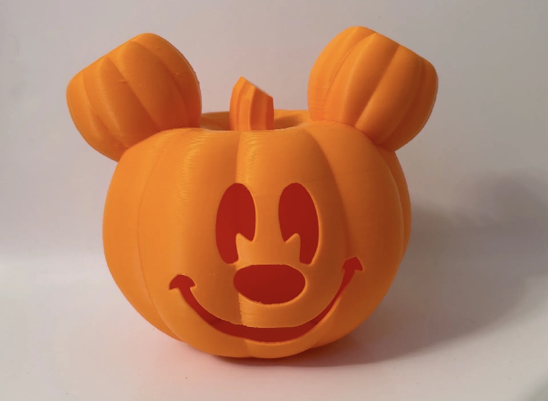 Pumpkin Mouse Head Tea Light Holder | Halloween Candle Decor