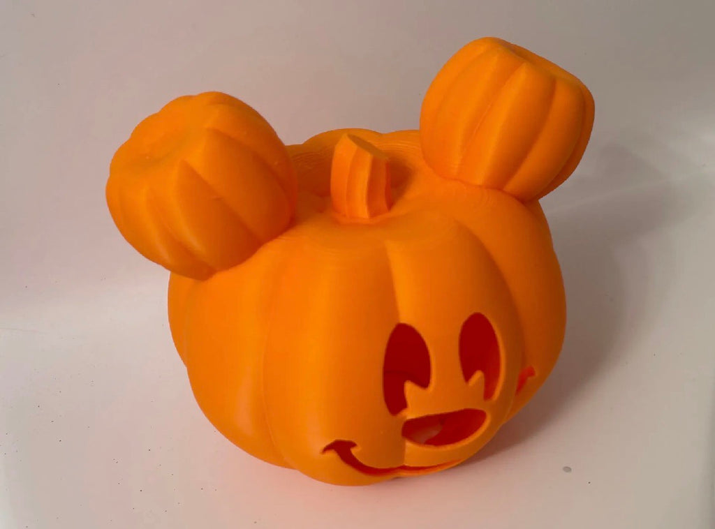 Pumpkin Mouse Head Tea Light Holder | Halloween Candle Decor