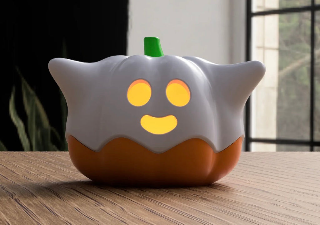 Jack o Ghosty Tea Light Holder | 3D Printed Halloween Candle Decor