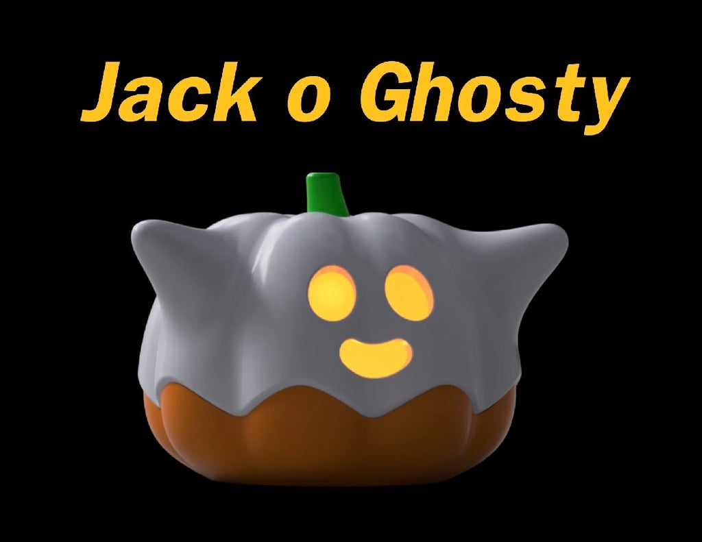 Jack o Ghosty Tea Light Holder | 3D Printed Halloween Candle Decor