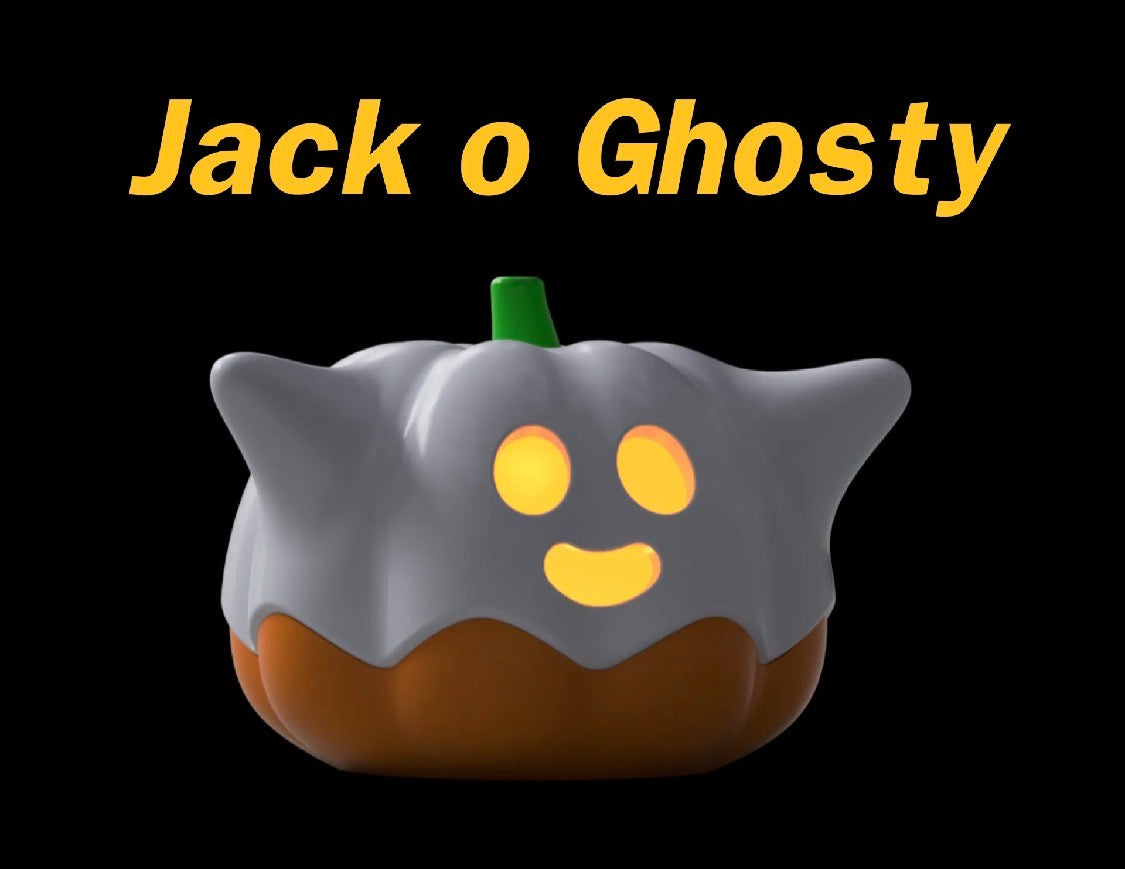 Jack o Ghosty Tea Light Holder | 3D Printed Halloween Candle Decor