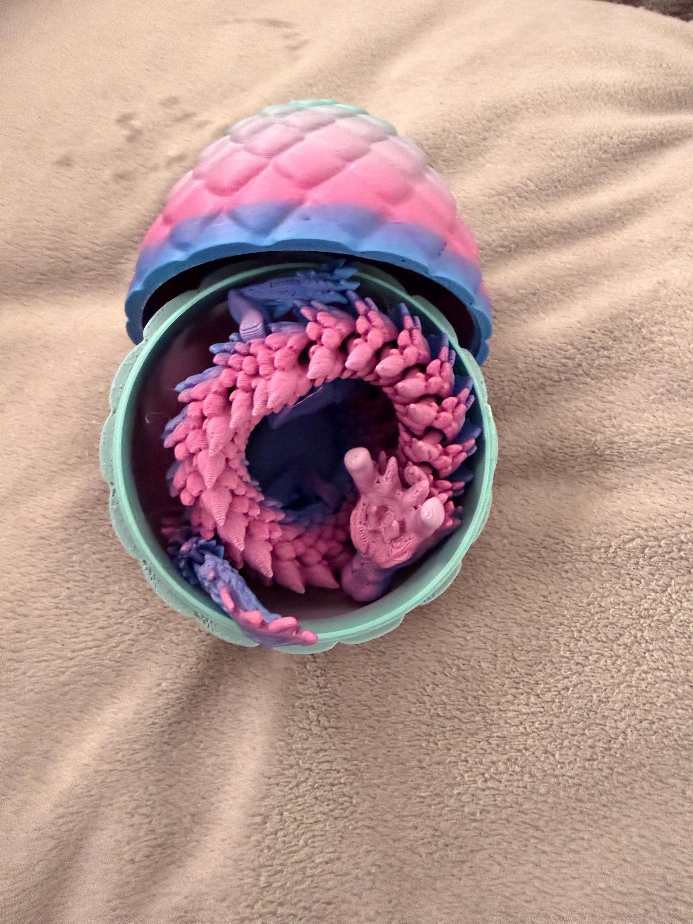 Dragon inside dragon egg