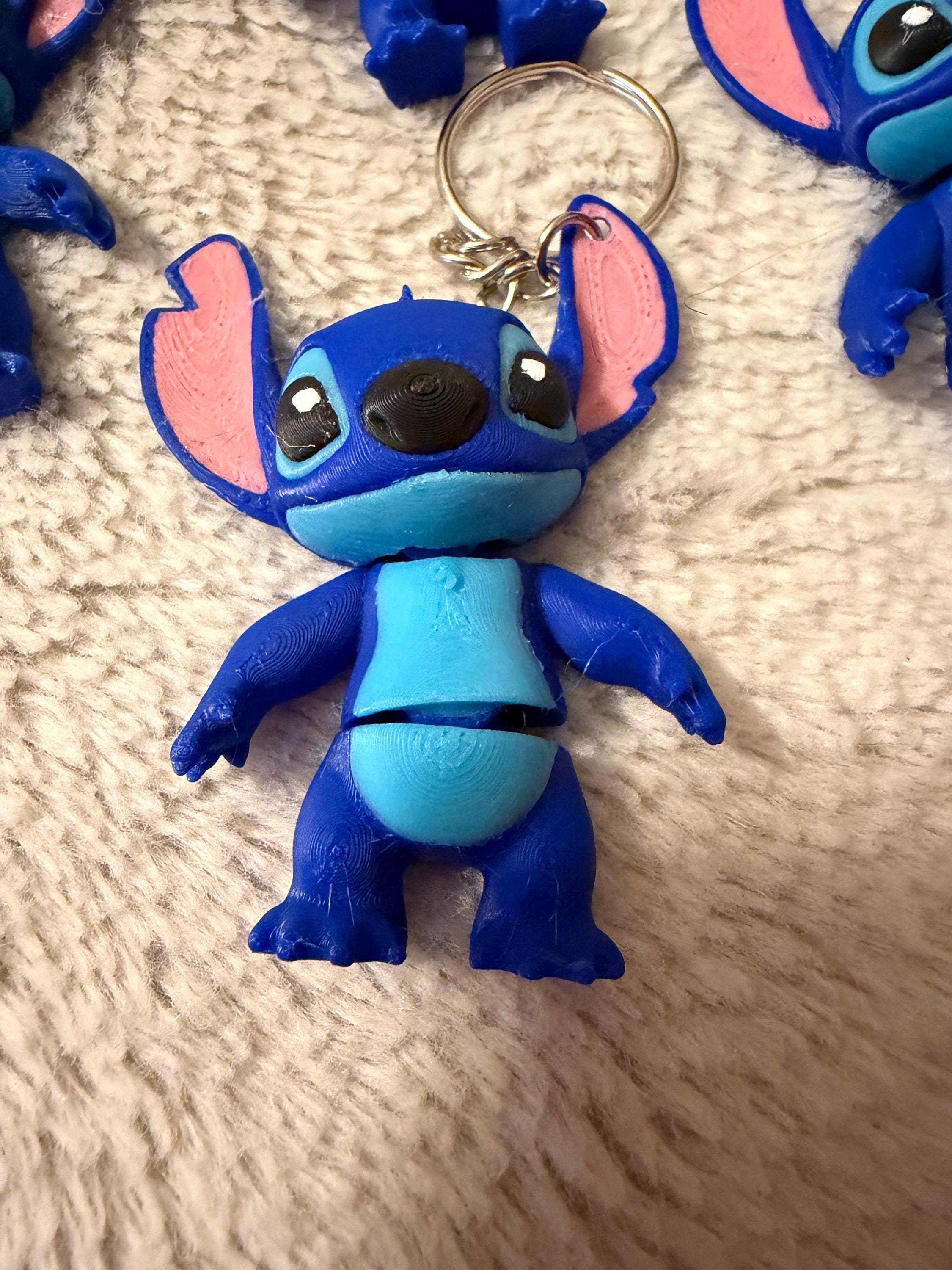 Stitch Articulated Keychain — 3D Printed Disney Moveable Keychain