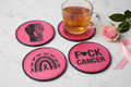 Breast Cancer Awareness Coaster Set